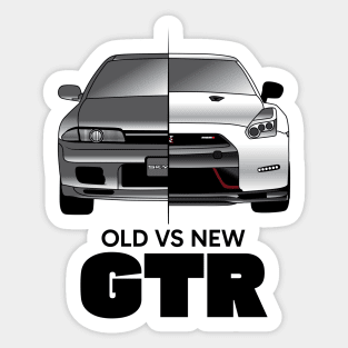 Old VS New GTR Sticker